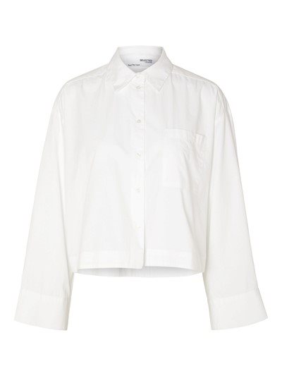 Selected - Astha ls cropped boxy shirt