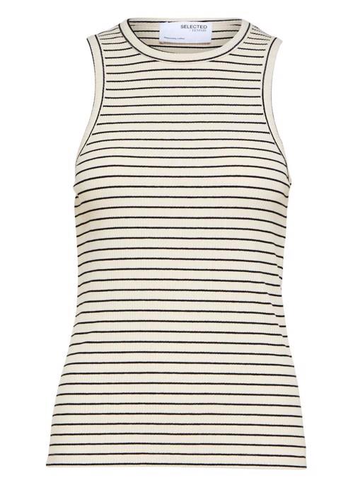 Selected - SLFANNA O - NECK STRIPED TANK